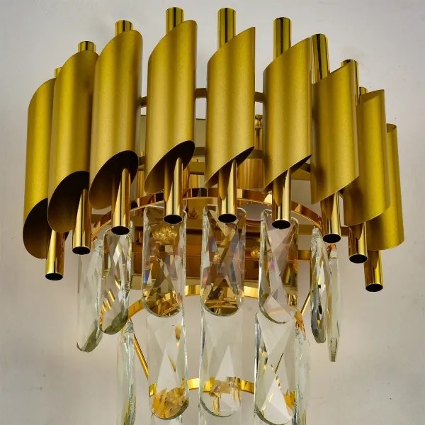 Brilagi - Fali lámpa ECLIPSE 2xE14/10W/230V aranyszínű