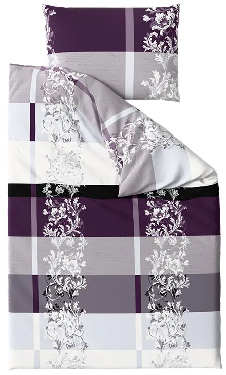 Mikroszálas ágyneműhuzat LUXURY lila Ágyneműhuzat mérete: 70 x 90 cm | 140 x 220 cm
