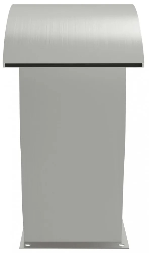 304-es rozsdamentes acél medenceszökőkút LED-ekkel 22x60x70 cm