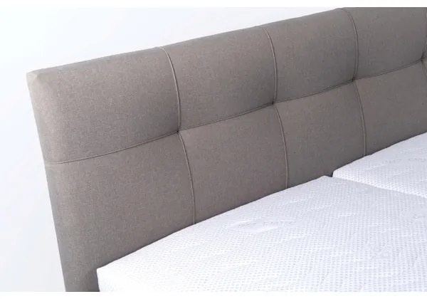 Kárpitozott ágy tárolóval, matrac nélkül MARIA 180x200 cm taupe