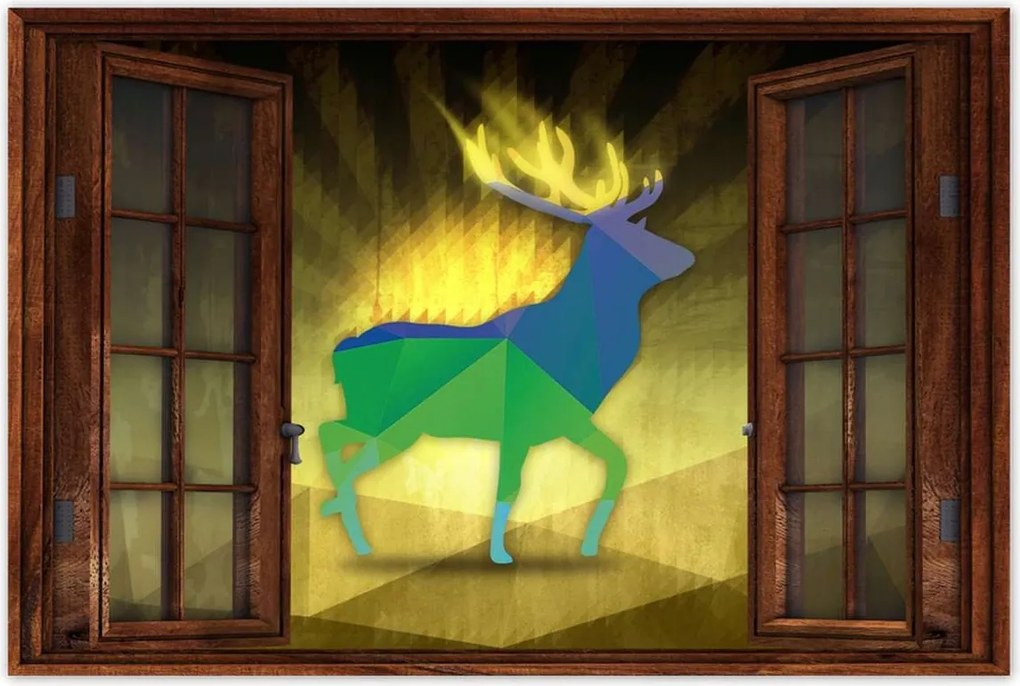 Poszterek 120x80 Felszarvazott modern grafika