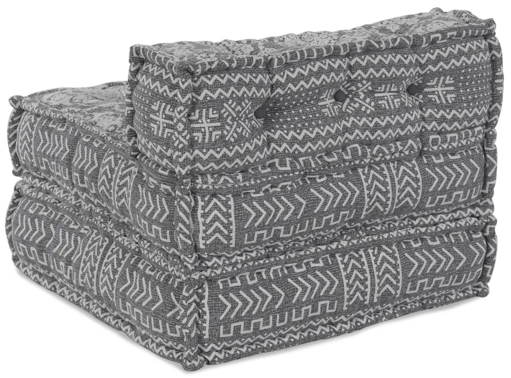 Modularis Pouf Szürke 70x70x54 Textil