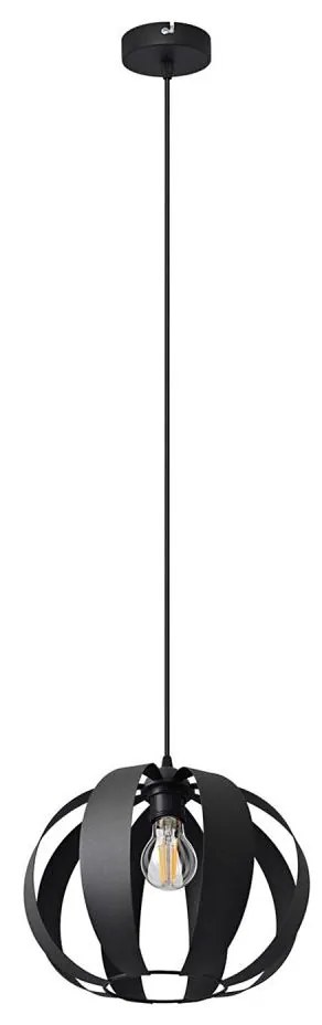 Csillár zsinóron NEWTON 1xE27/15W/230V fekete