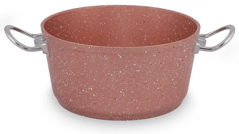 Classic rózsaszín alumínium edény fedővel, ø 22 cm - Güral Porselen