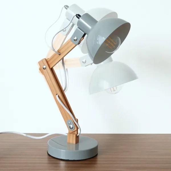 Brilagi - Asztali lámpa FOCUS 1xE27/40W/230V szürke