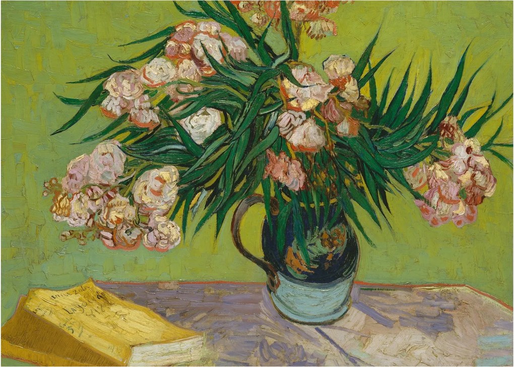 Üveg kép - Vincent van Gogh, Oleanders, reprodukciók (70x50 cm)