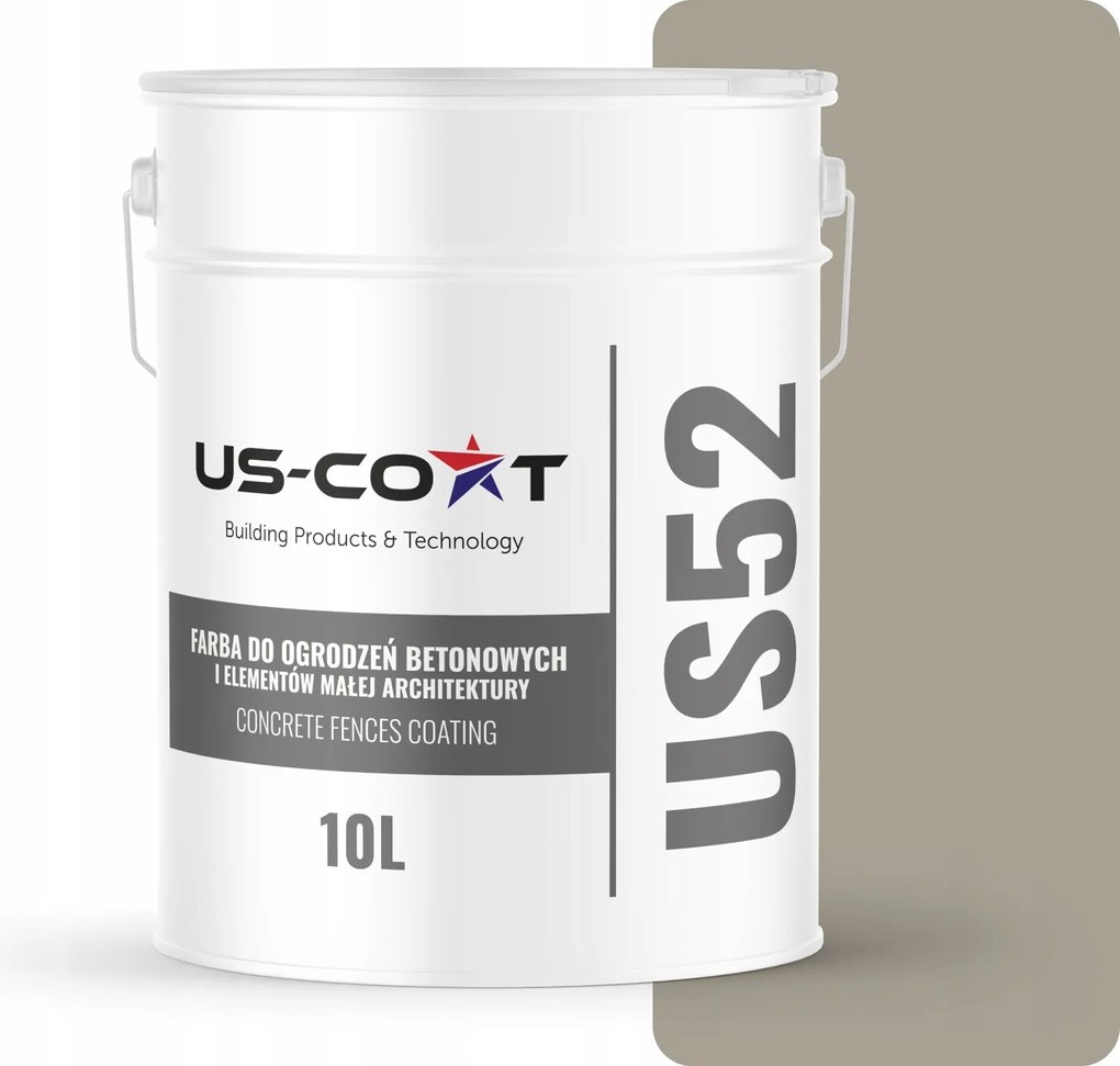 Betonfesték Kerítés Kapuk Kerítések Kültéri 10L Szürke Szín Meleg F293