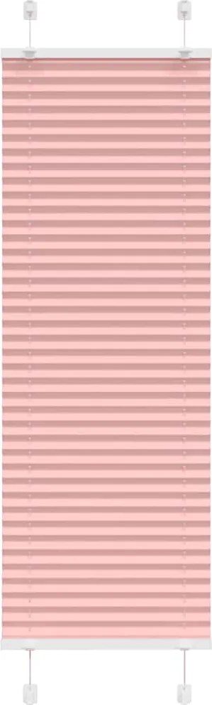 vidaXL pliszírozott redőny rózsaszín 45x150 cm szövetszélesség 44,4 cm