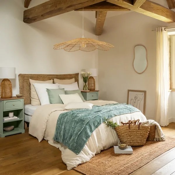 Atmosphera - Fali tükör LIVIA 75x45 cm paulownia