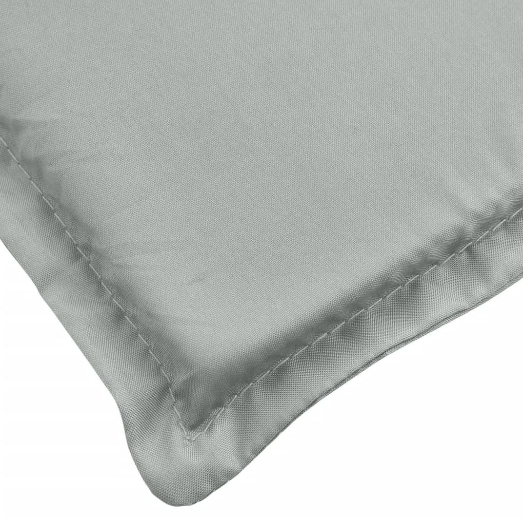4 db világosszürke szövet magas háttámlájú székpárna 120x50x4cm