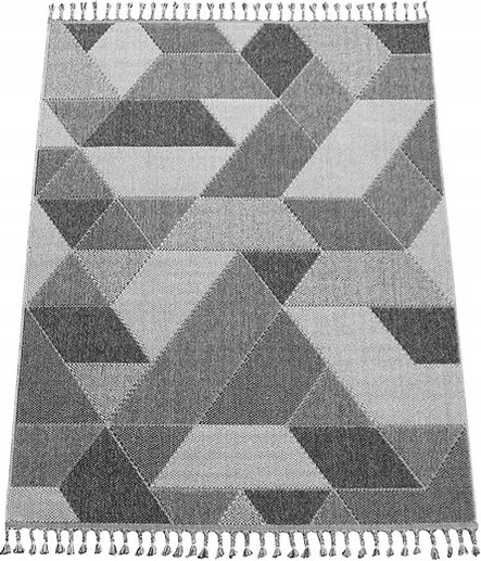 Szőnyeg 200x290 Boho Nappali Hálószoba Szürke Berber