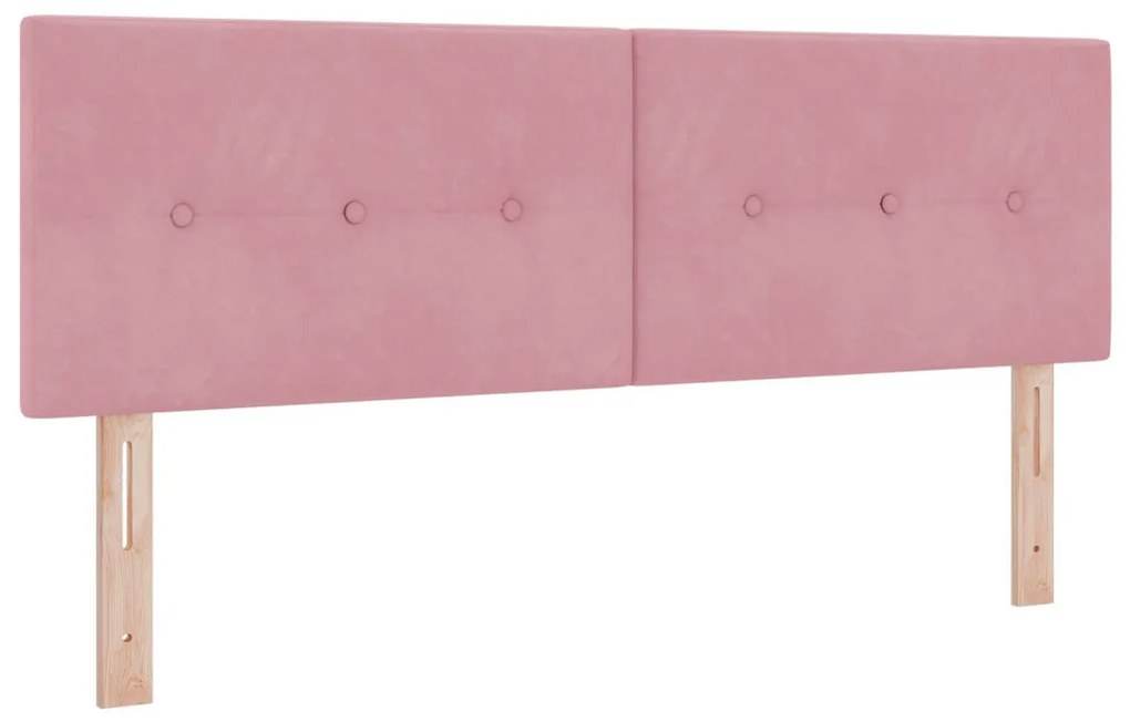 Fejtámla Gombos Rózsaszín 140 cm Bársony