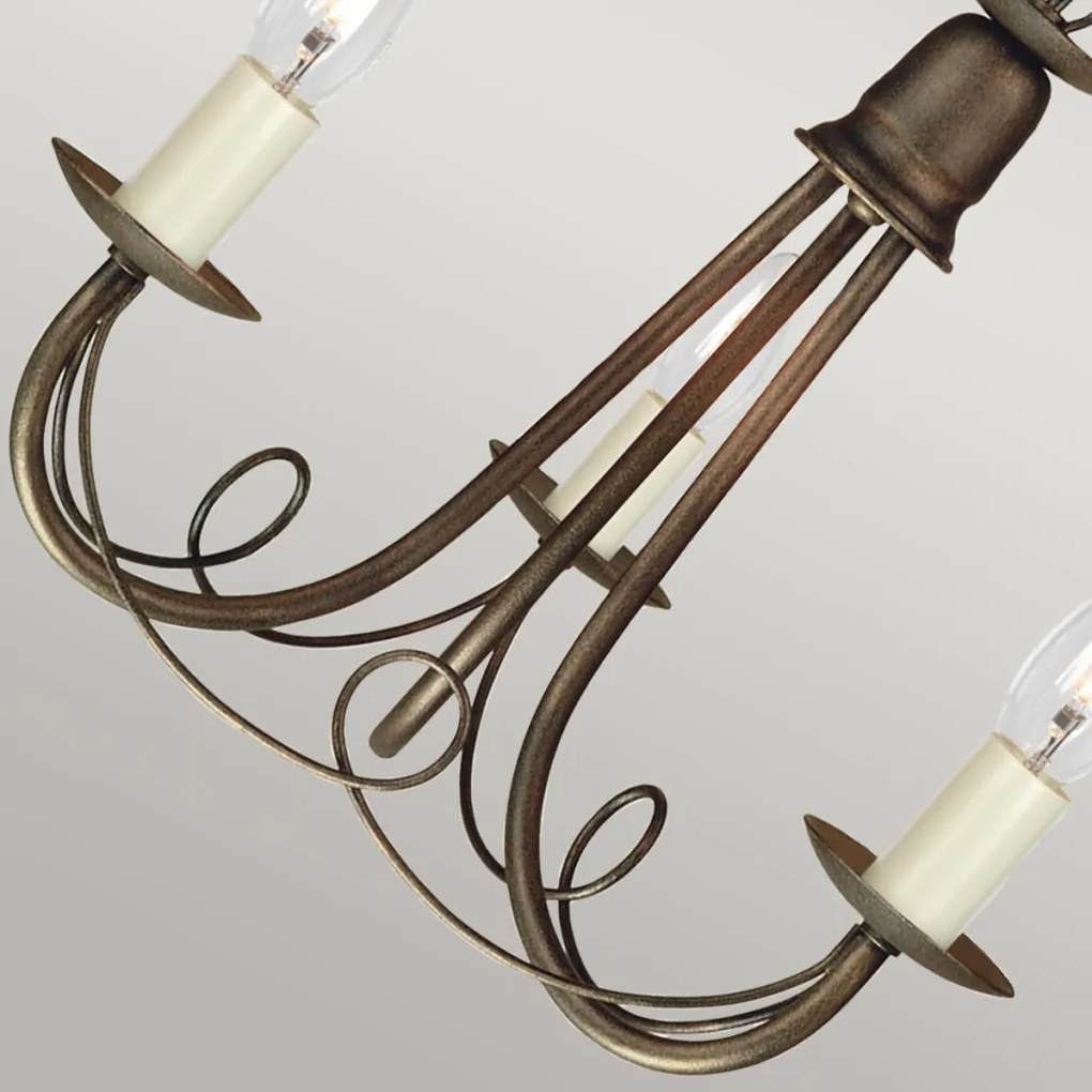 Elstead Lighting MINSTER MN3-BLK-GOLD Csillár 3x60W/E14