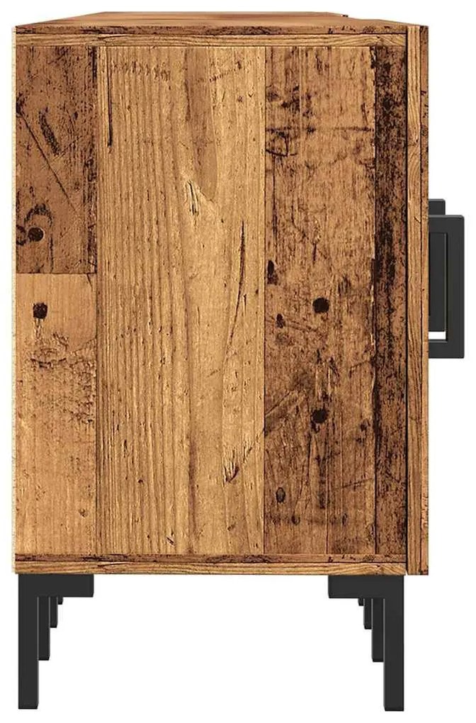 antik fa színű szerelt fa TV-szekrény 150 x 30 x 50 cm