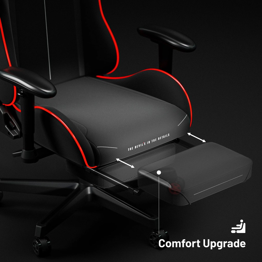 Gamer szék LED RGB fekete: Diablo X-Starter