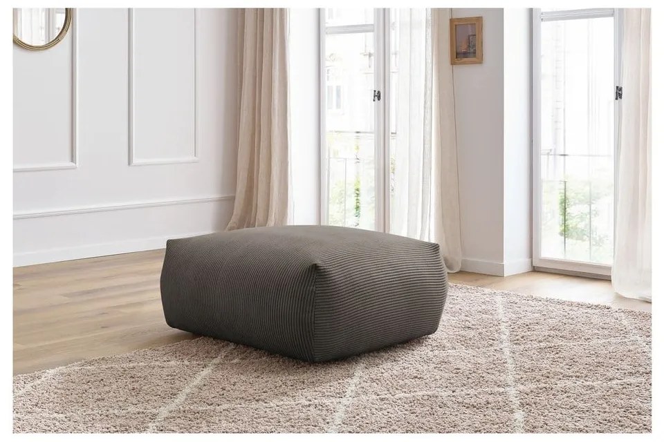 Szürkésbarna kordbársony lábtartó Voltaire – Bobochic Paris