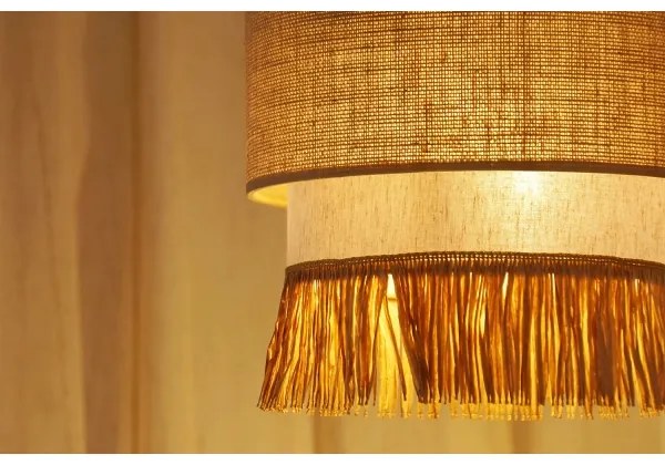 Brilagi - WINNETOU BOHO lógólámpa 1xE27/15W/230V, 25 cm, barna/krém