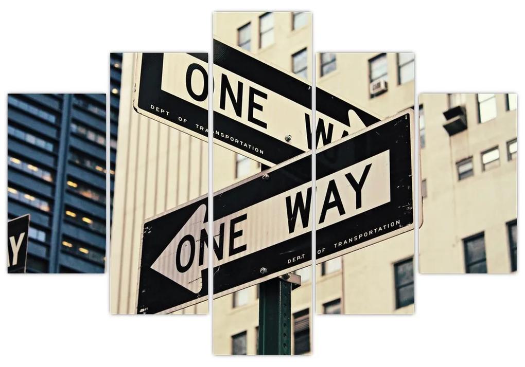 Kép - New York ONE WAY (150x105 cm)