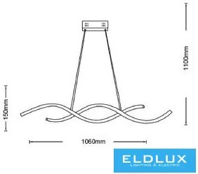ELDLUX B56-B3C Modern Led Függesztett Lámpa IP20