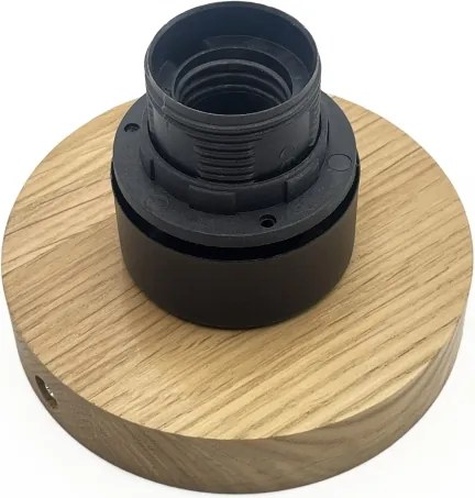 Mennyezeti lámpa HARMA WOOD 1xE27/15W/230V tölgy/fehér átm. 25 cm