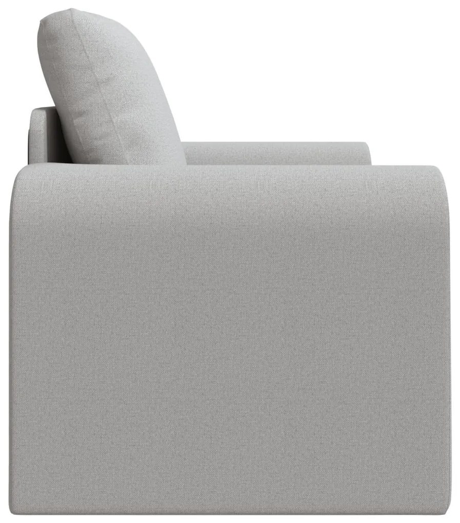 Padlós Sofa Ágy 2 az 1-ben Felhőszürke 98x71x83 cm Textil