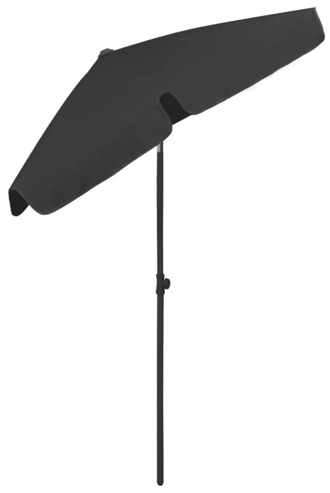 fekete strandnapernyő 180 x 120 cm