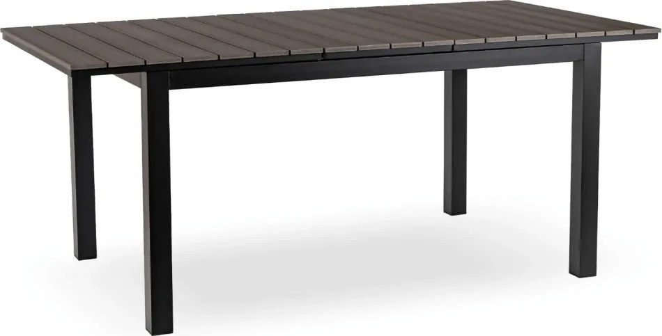 Stół Ogrodowy ARGOS 140-180 cm Ciemnoszary Dąb/Czarny