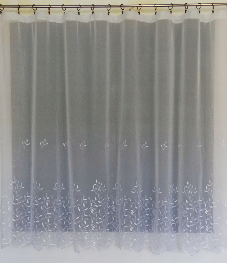 Mg Inter Függöny Fátyol B Hímzés 230x160 szalaggal