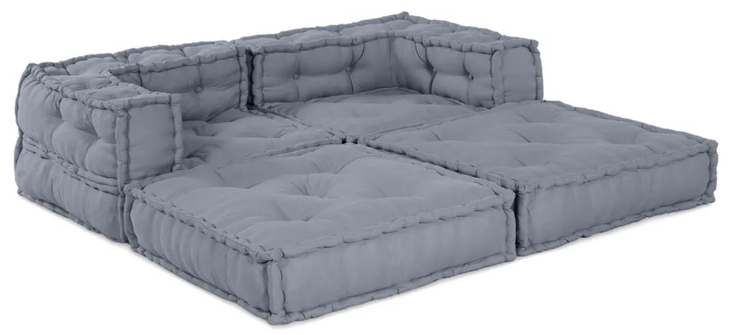 Párna 2 pcs Szürke 70 x 70 x 54 cm Poliészter