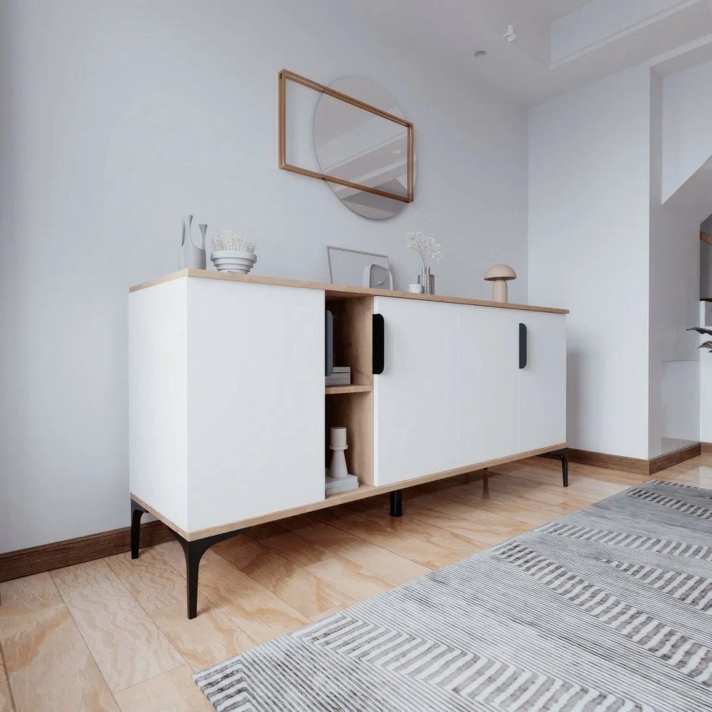 Tarz Oak and White szekrény