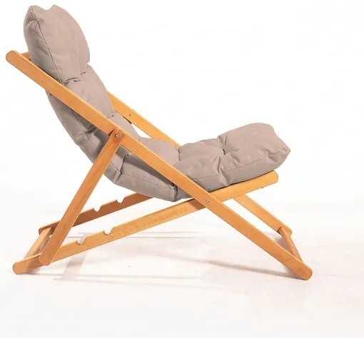 Kerti napozóágy bézs/cseresznye