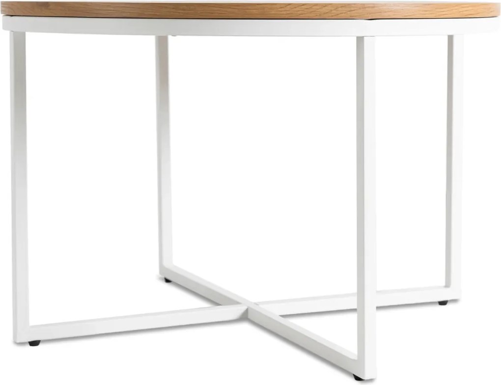 Asztal tölgy arany/fehér színben HANTEL