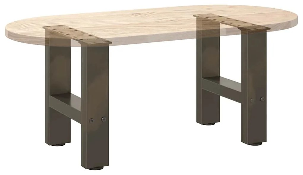 2 db natúr acél dohányzóasztal láb 40 x (30-31) cm acél
