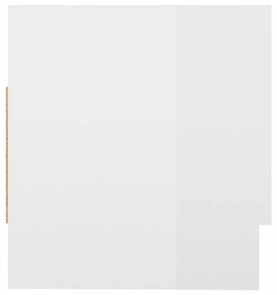 magasfényű fehér szerelt fa ruhásszekrény 70 x 32,5 x 35 cm