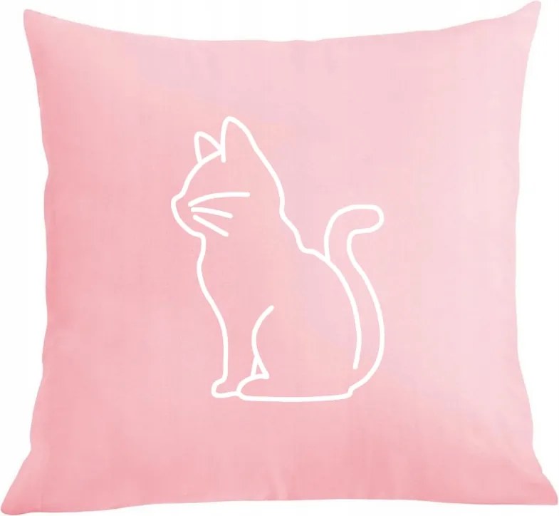 Párna párnahuzat Cool nyomott mintás cica