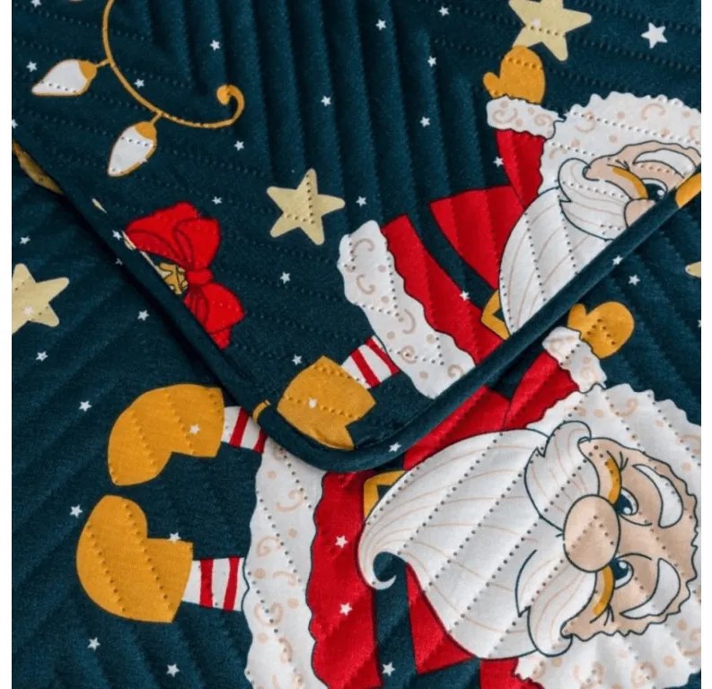 Ágytakaró SANTA, kék Méret: 200 x 220 cm