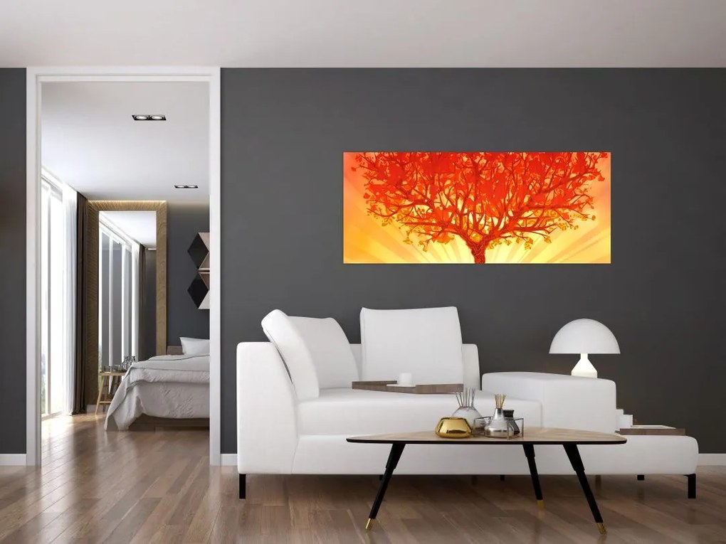 Kép - Fa a nap ragyogásában (120x50 cm)