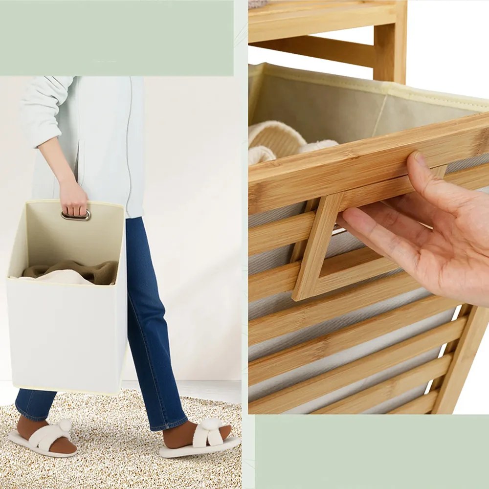 75 literes szennyestartó szekrény 2 kivehető rekesszel