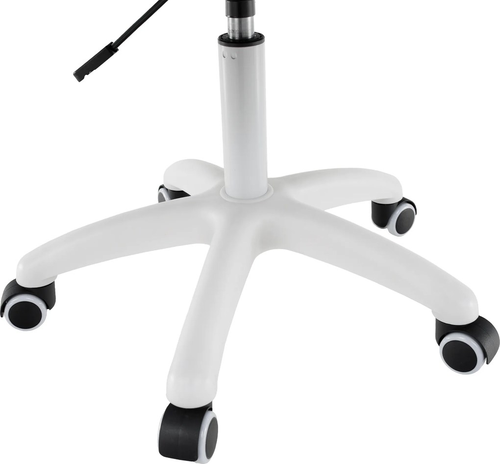 Irodai szék, szürke szövet/fehér, SANTY