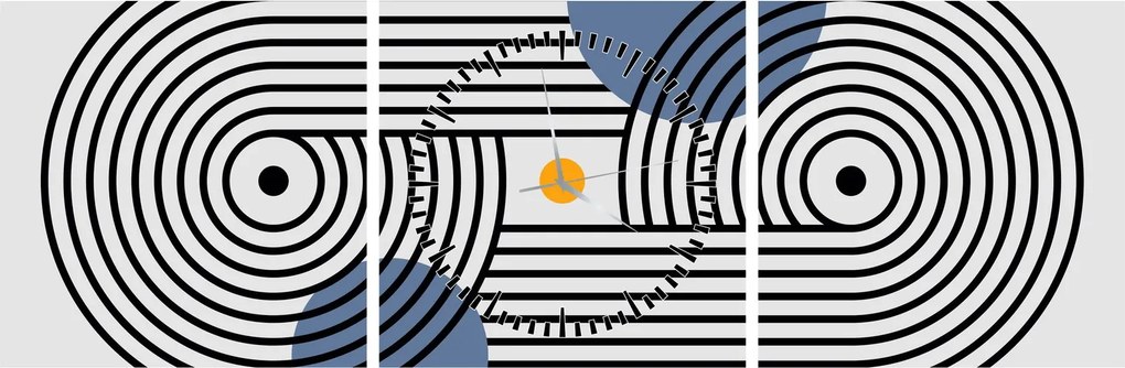 Kép - Minimalista absztrakció N⁰3 (órával) (90x30 cm)