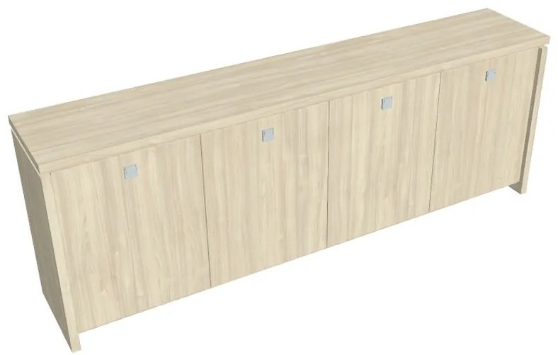 Verno alacsony szekrény 248 x 46 x 90 cm, akác