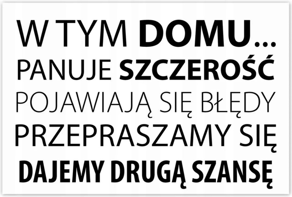 Poszterek 120x80 Szöveg Ebben a házban