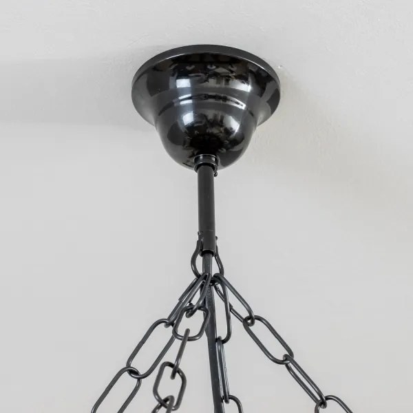Brilagi - Láncra szerelt ROATA csillár 8xE14/40W/230V, átmérő 70 cm, bükk/dió