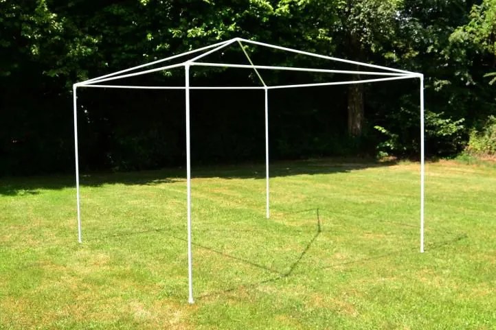 GARTHEN Kerti sátor 3 x 3 m PE 110 g / m² fehér