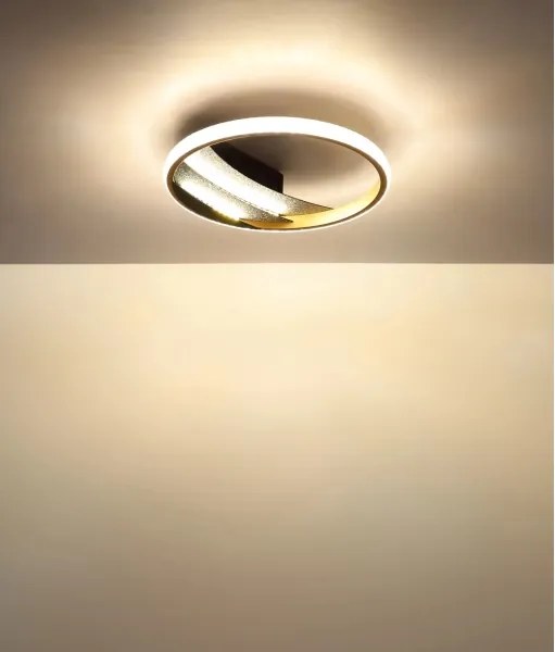 Globo 48493-12 - CONSTANCE LED mennyezeti lámpatest, LED/12W/230V, átm. 29,5 cm, arany