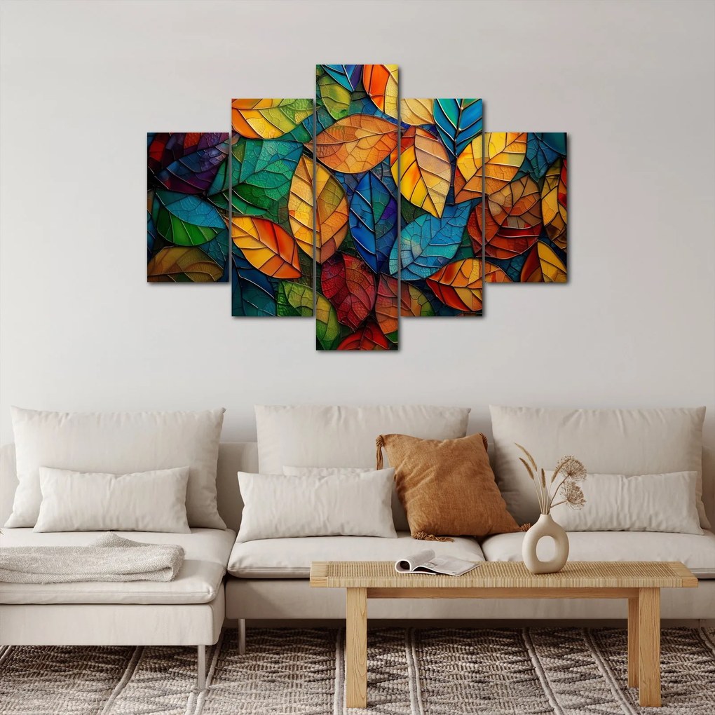 Kép - Levélmozaik (150x105 cm)