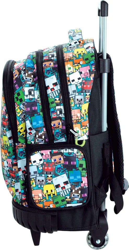 Minecraft Chibi prémium gurulós iskolatáska, táska 42 cm
