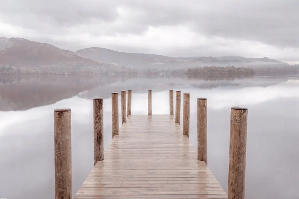 Poszter 91,5x61cm Móló Derwentwater 2, Assaf Frank