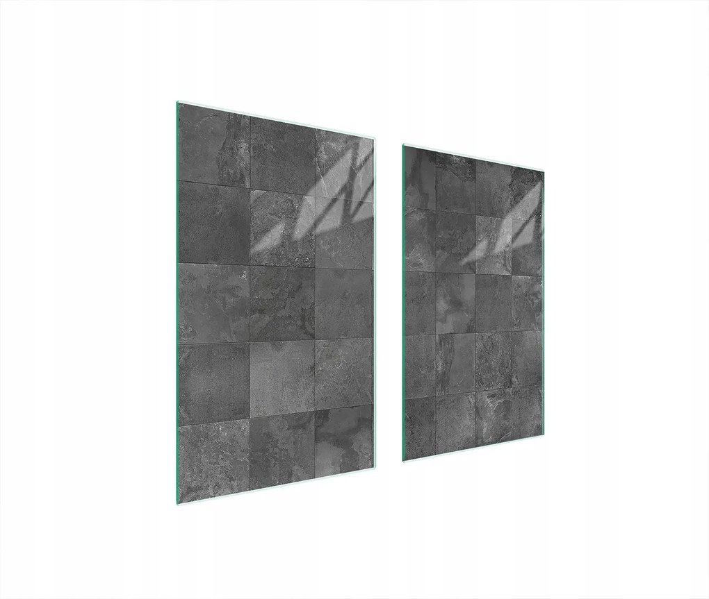 Üveg Tűzhelyvédő Főzőlap 75x52 Szürke Edzett Üveg