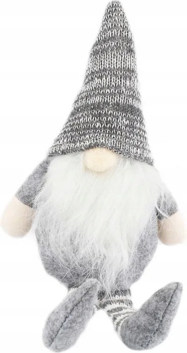 eCa KSN12 Karácsonyi dekoráció Manó 30 cm szürke